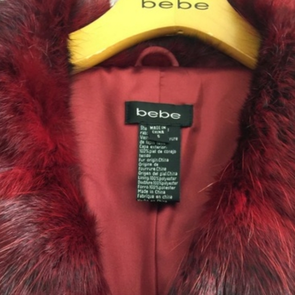 Bebe Cropped Rabbit Fur Jacket - Picture 7 of 11